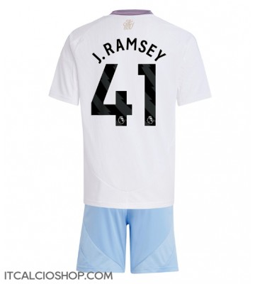 Aston Villa Jacob Ramsey #41 Seconda Maglia Bambino 2024-25 Manica Corta (+ Pantaloni corti)